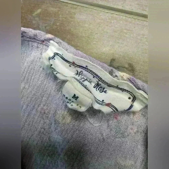 Hippie Rose Floral Cropped Blouse - Picture 4 of 5